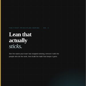 Lean Manufacturing